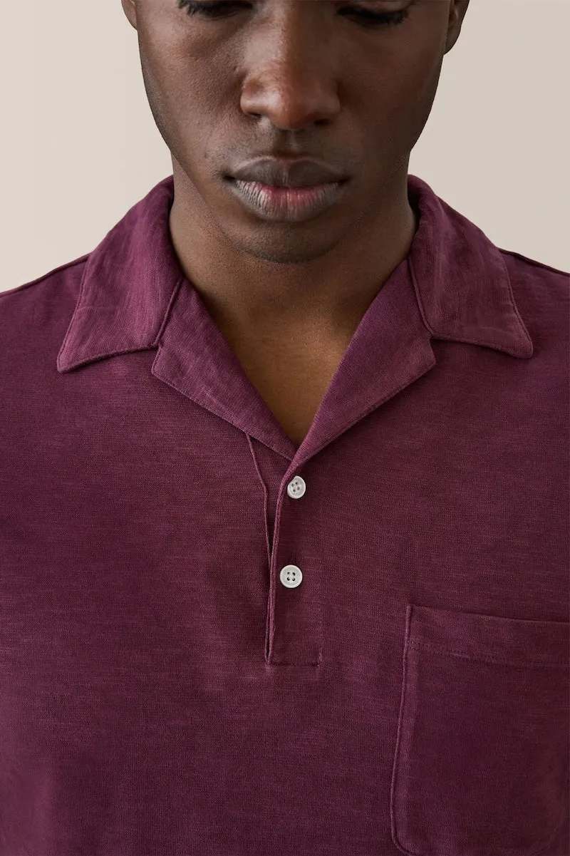 Camp Collar Knit Shirt | Cotton