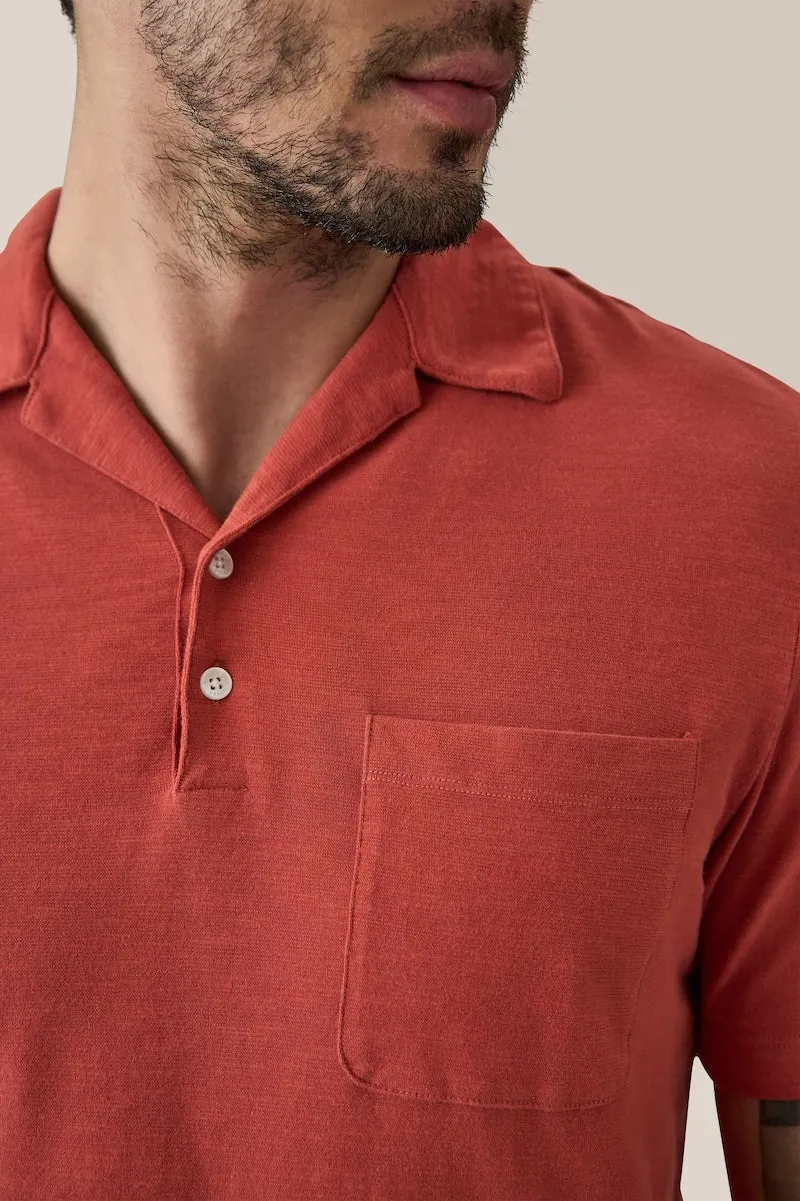 Camp Collar Knit Shirt | Cotton