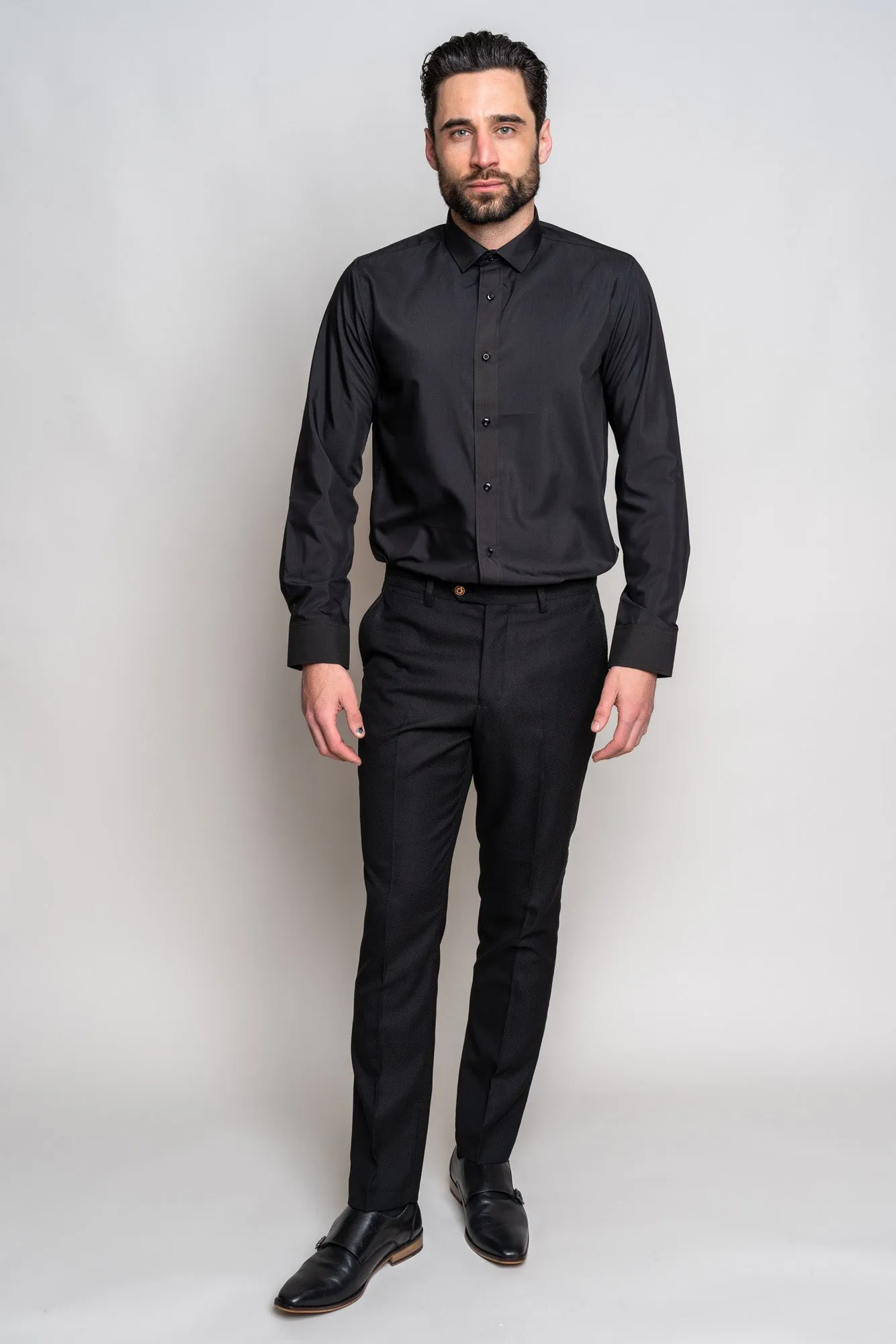 CARTER - Black Long Sleeve Shirt