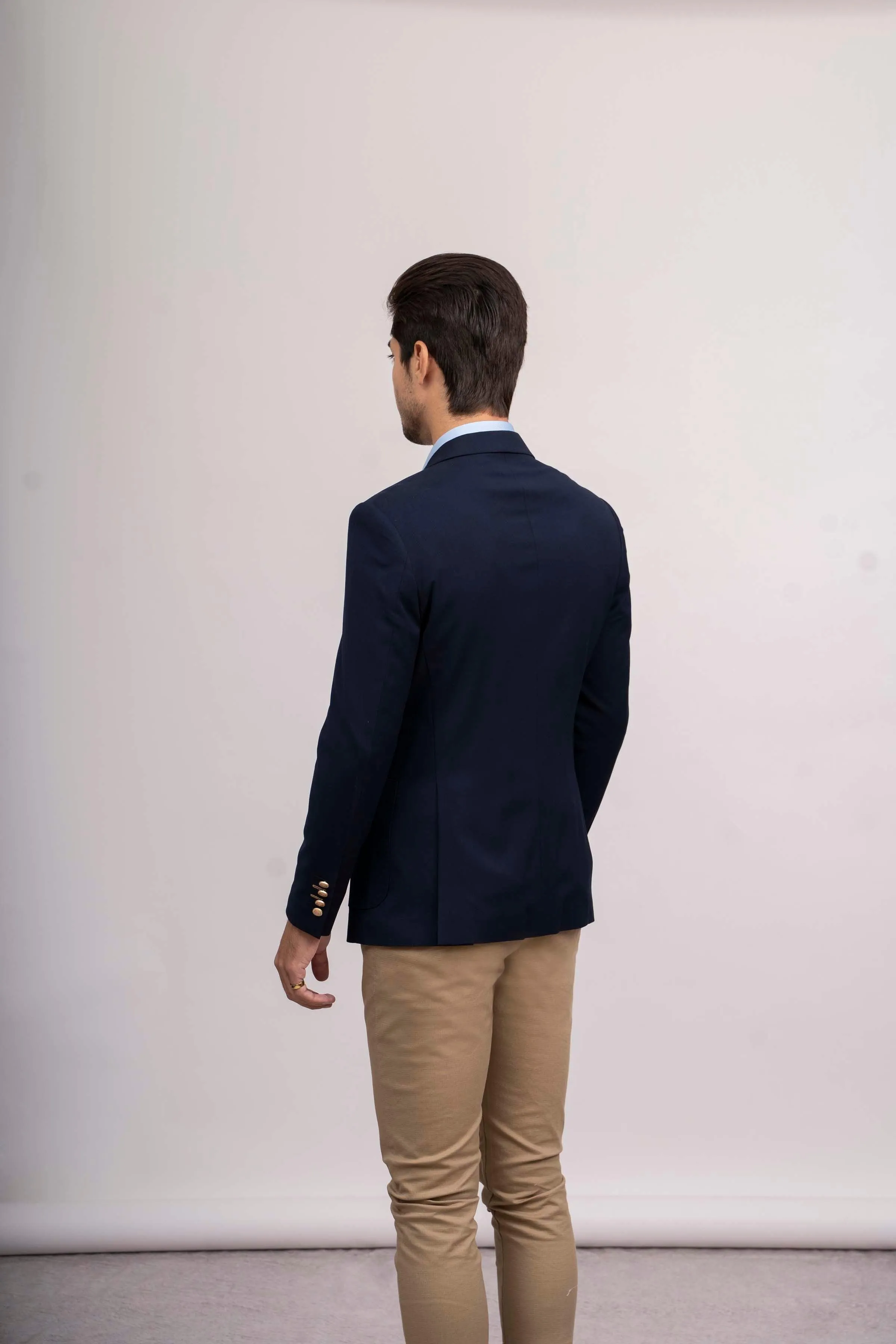 CASUAL COAT SLIM FIT NAVY