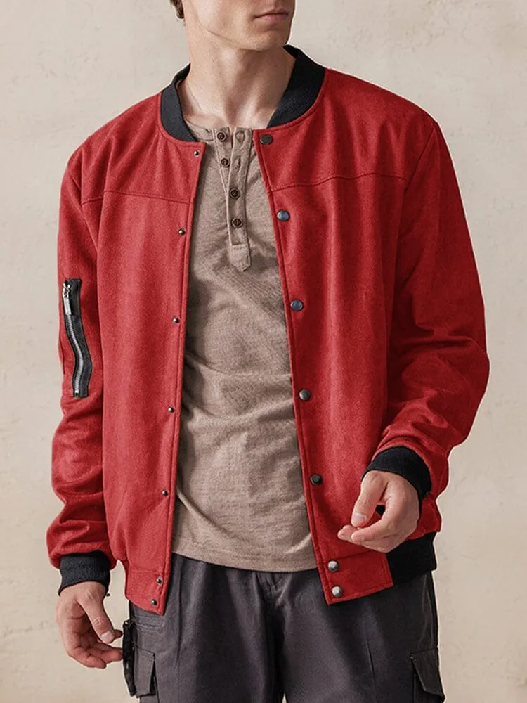 Casual Retro Suede Jacket