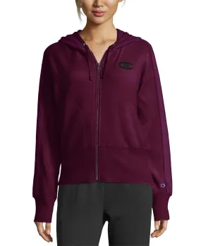 Champion Women's Heritage Herringbone Zip Hoodie, Venetian Purple, S