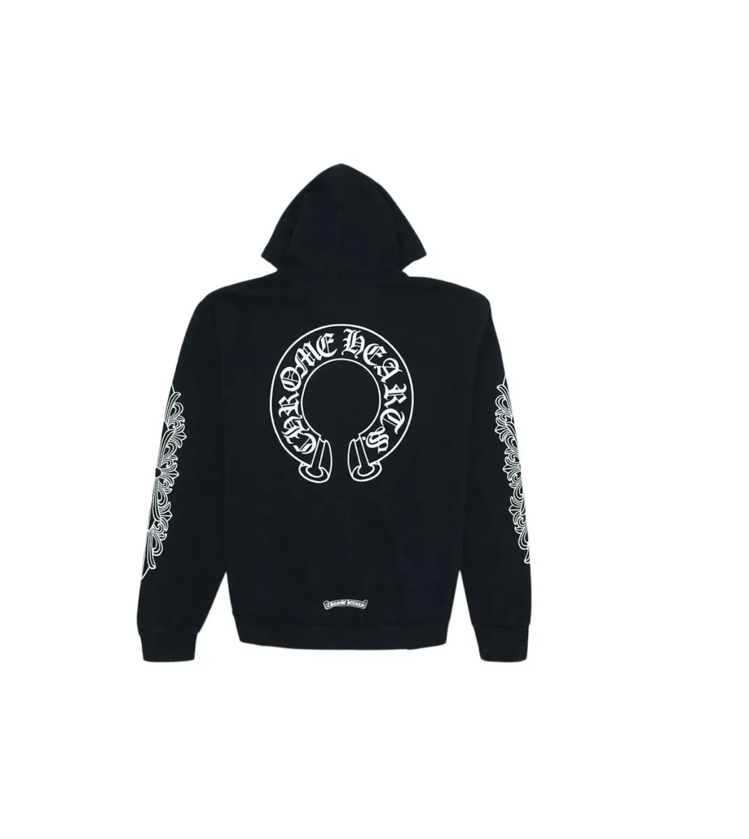 Chrome Hearts horseshoe floral hoodie black