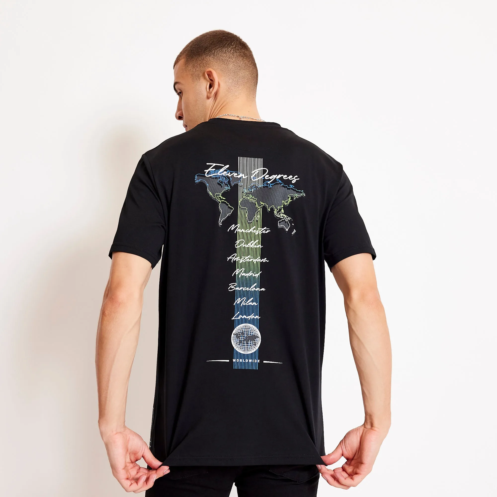 City Map Graphic T-Shirt - Black