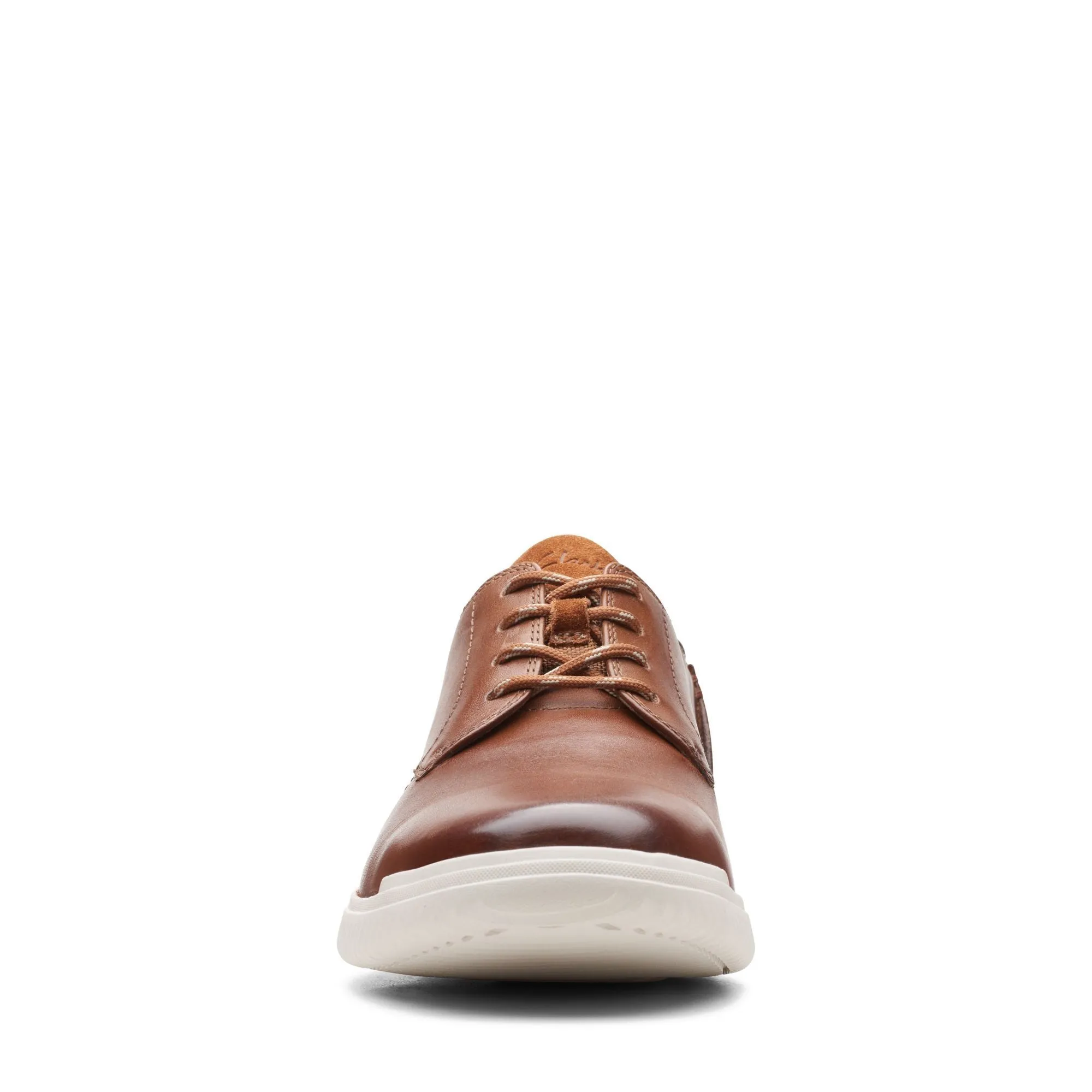 Clarks Donaway Plain Dark Tan Leather - Wide Width