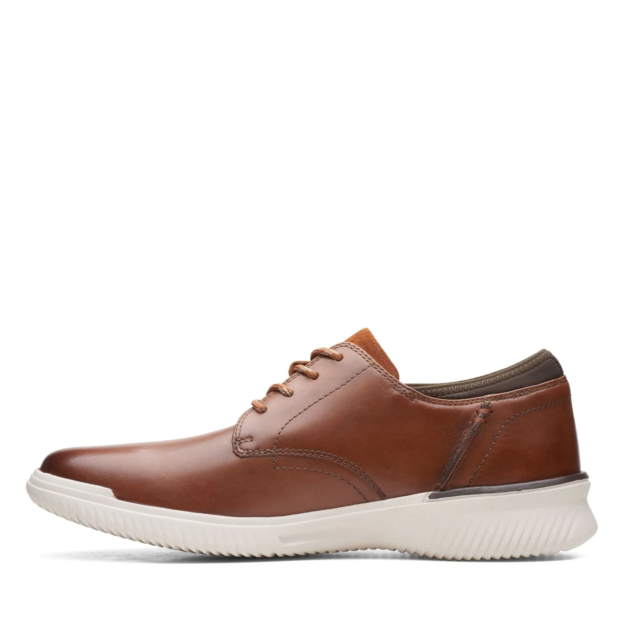 Clarks Donaway Plain Dark Tan Leather - Wide Width