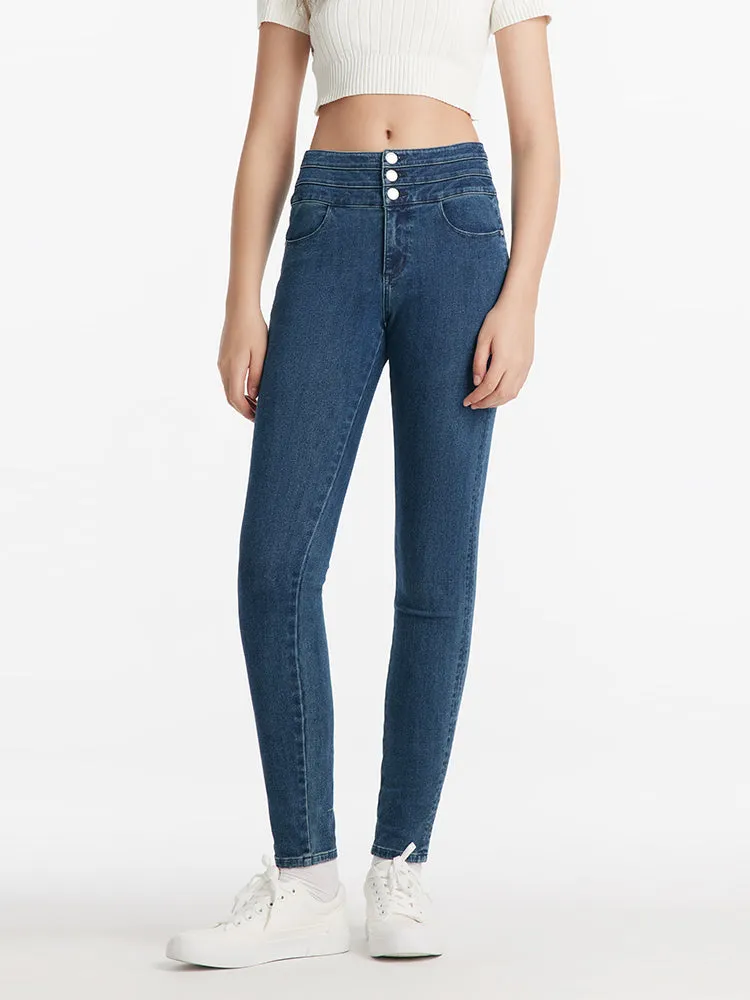 Denim Sheath High-Waisted Women Jeans