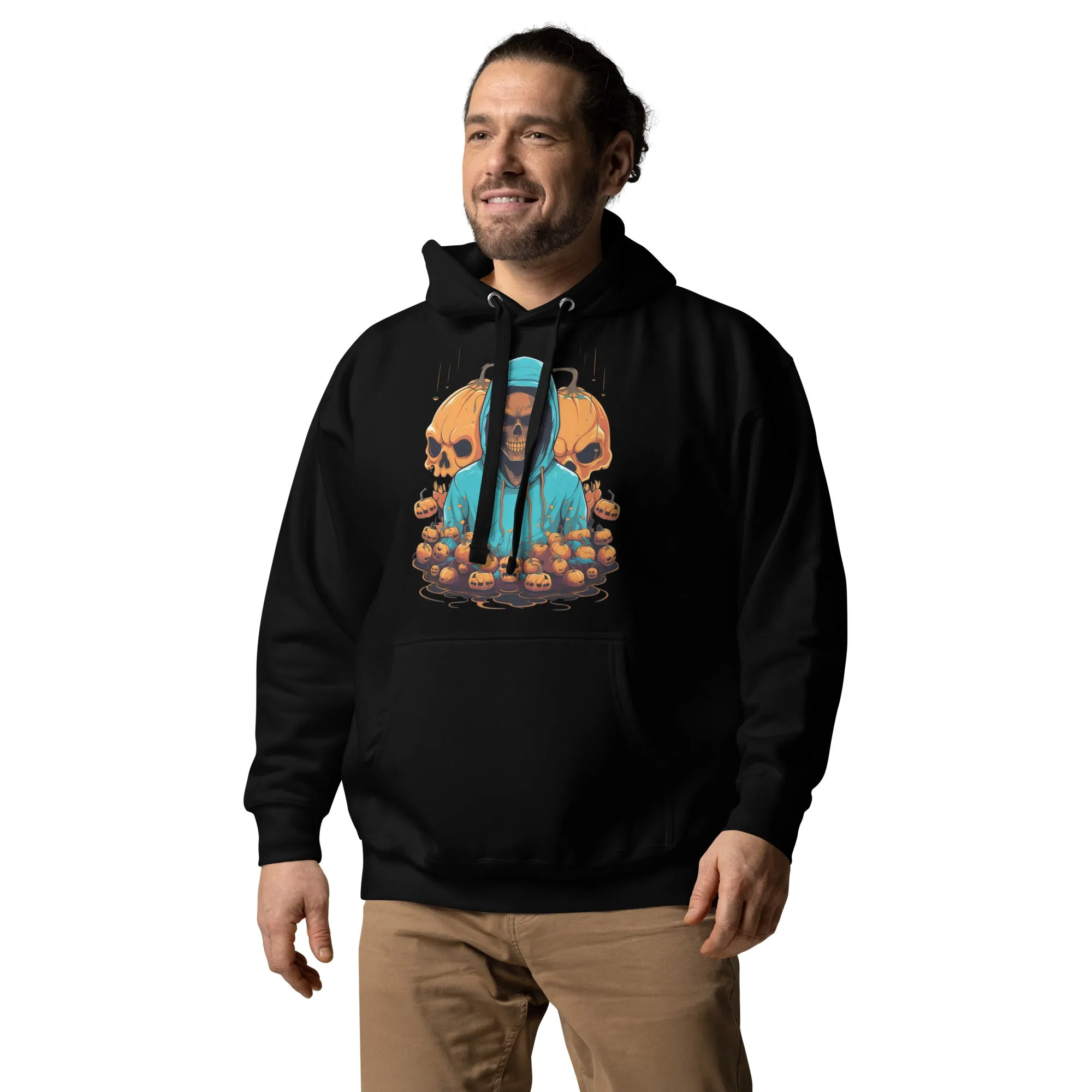 Embrace the Eerie with Halloween Skeleton Man Hoodies 001