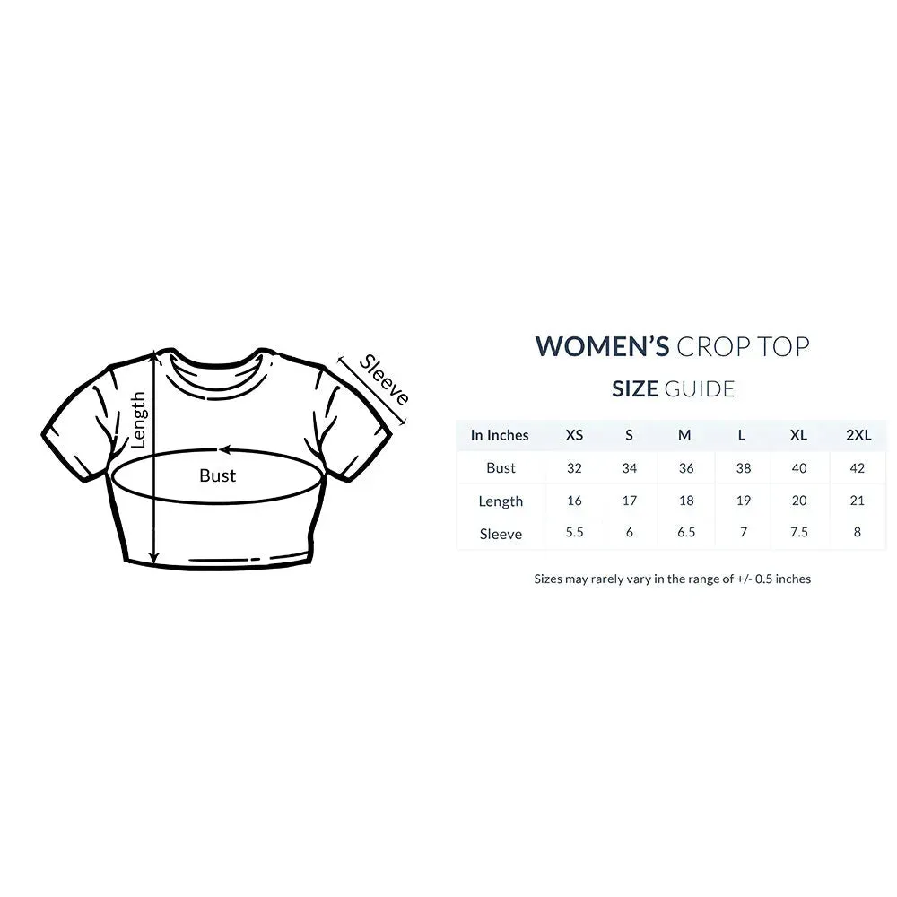 Evolution Typographic Print Cotton Crop Top for Women