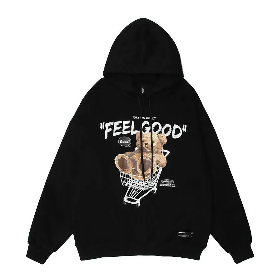 'Feel Good' Teddybear Hoodie