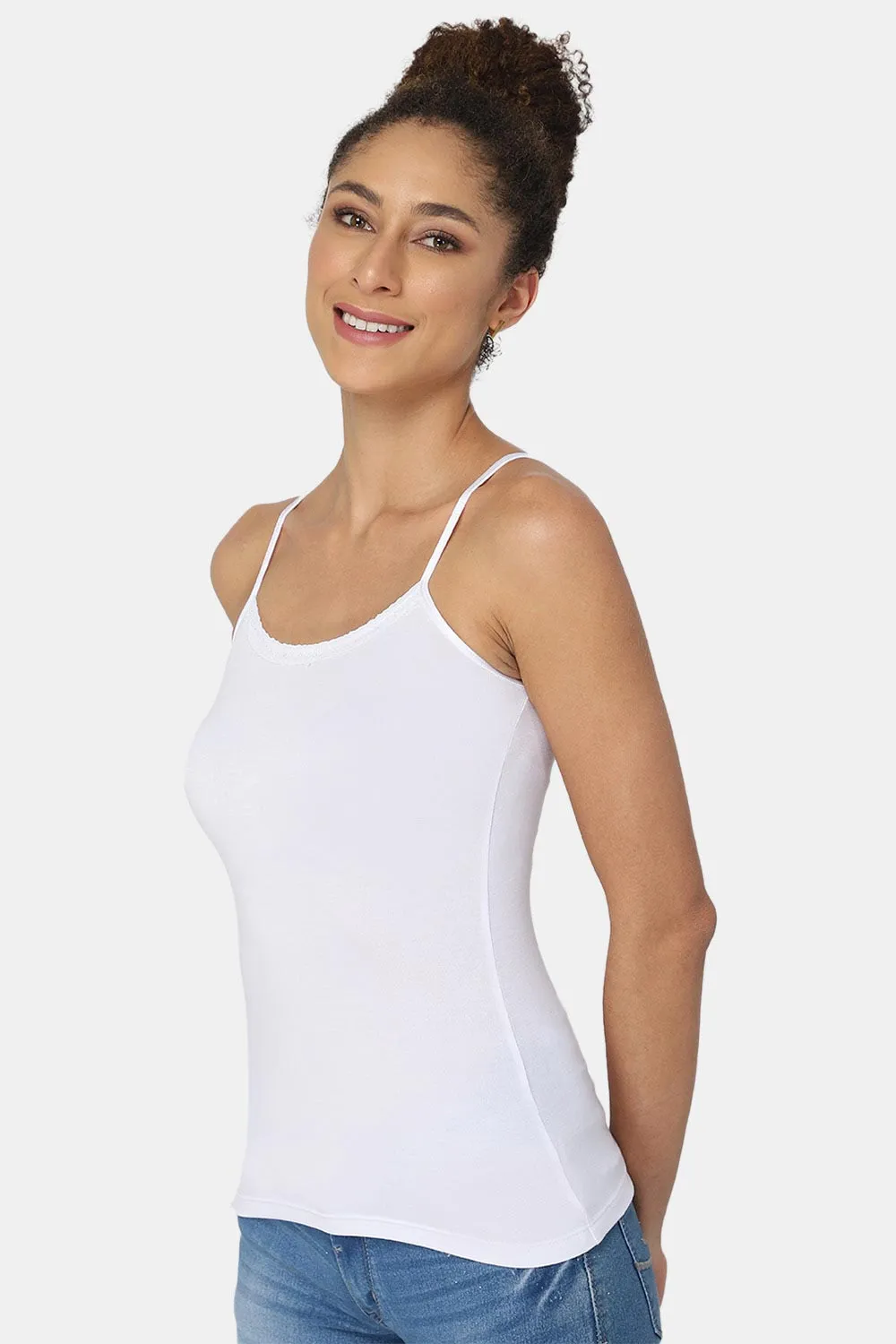 Full Coverage Modal Lycra Super Stretch Intimacy Slip Camisole - M001