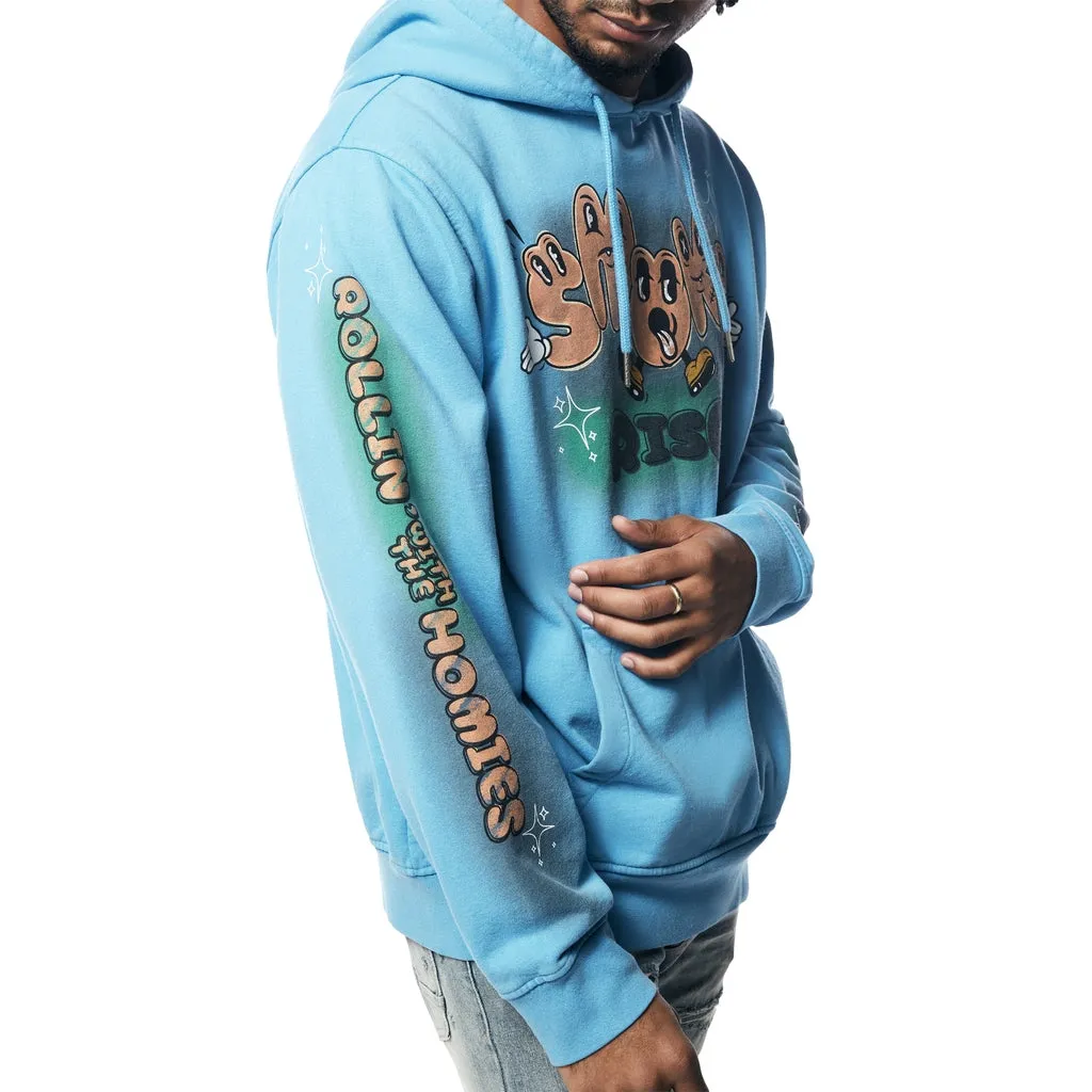 Fun French Terry Pullover Hoodie - Royal