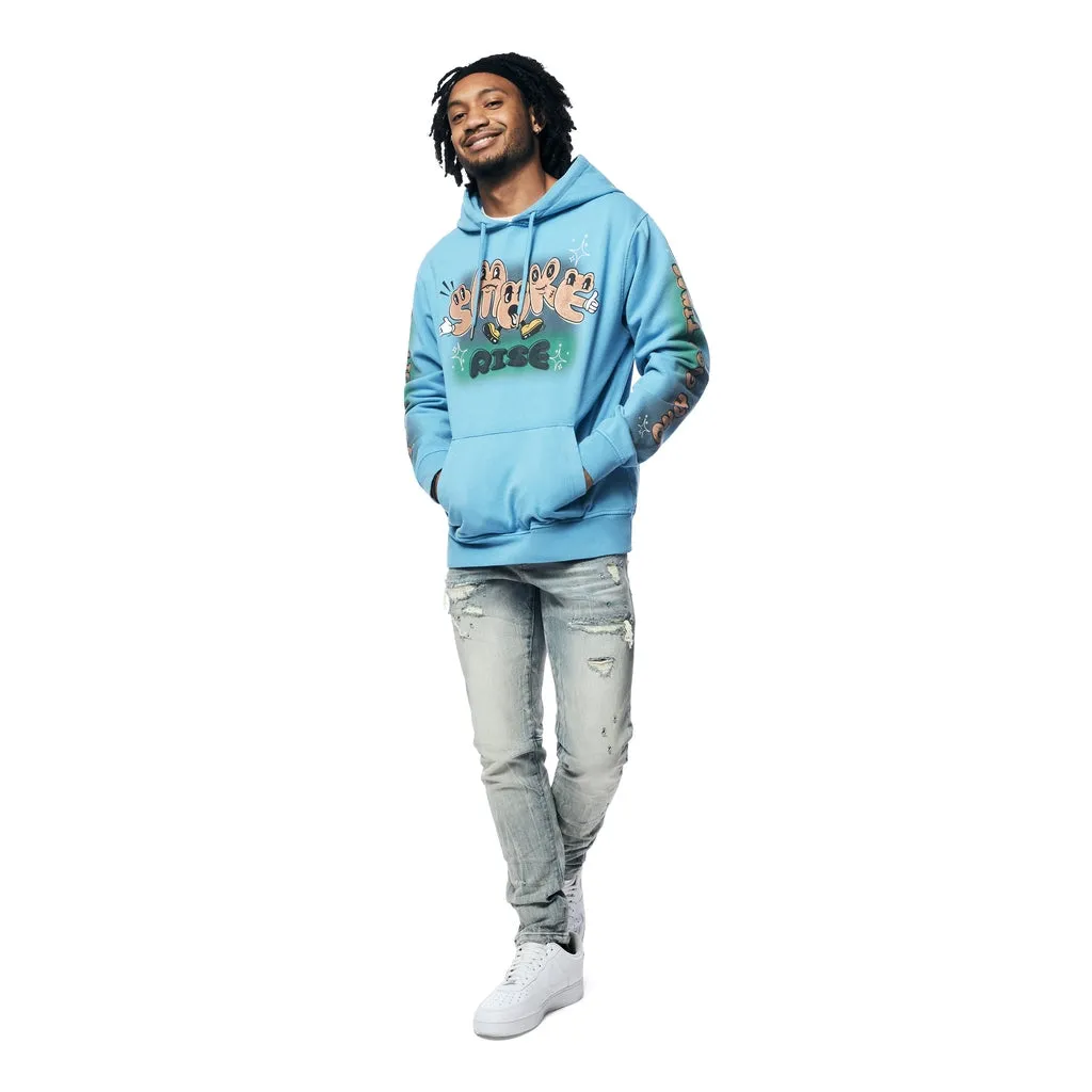 Fun French Terry Pullover Hoodie - Royal