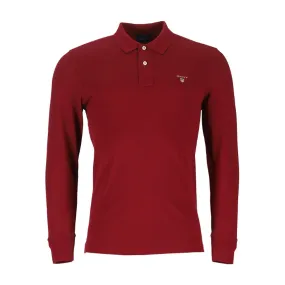 Gant Original LS Pique Burgundy Golfer