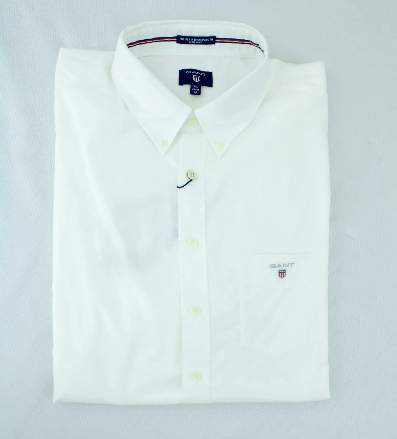 Gant Oxford Plain Reg White LS Shirt