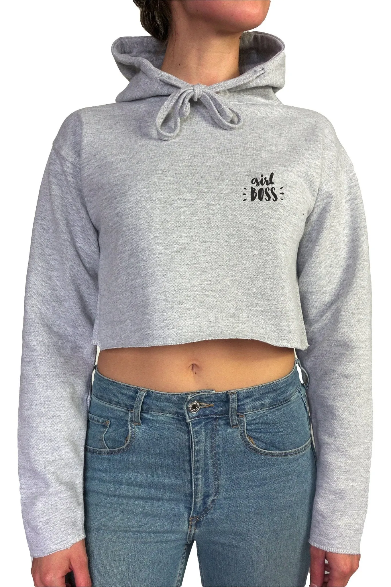 GIRL BOSS || Organic Cotton || Crop Hoodie