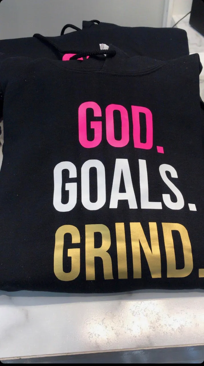 God Goals Grind Hoodie