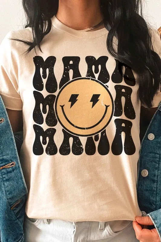 HAPPY FACE MAMA REPEAT Graphic T-Shirt