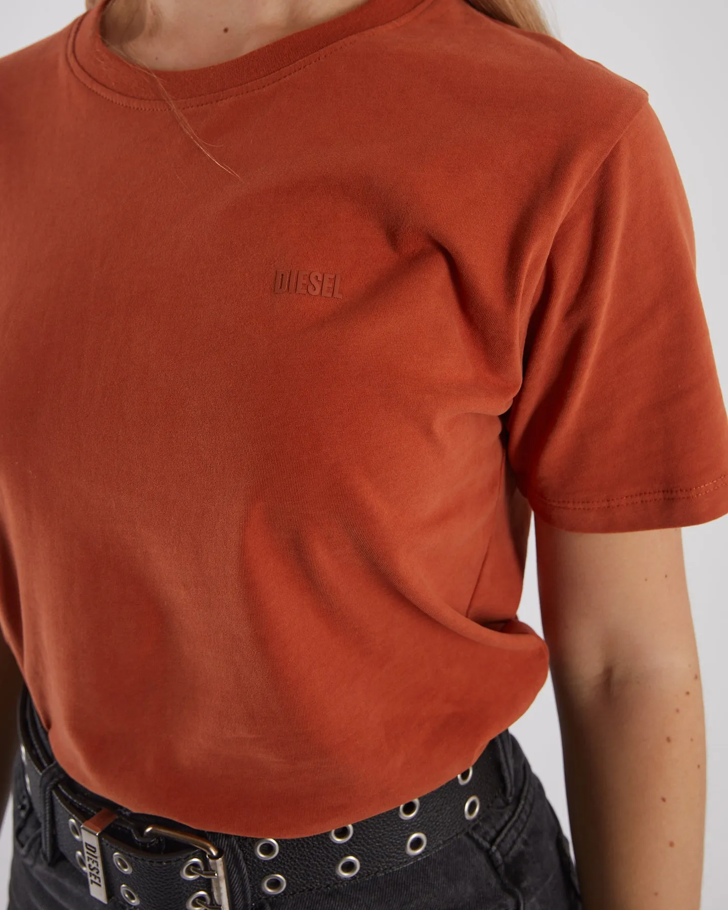 Jada Basic O Neck Cinnamon Orange