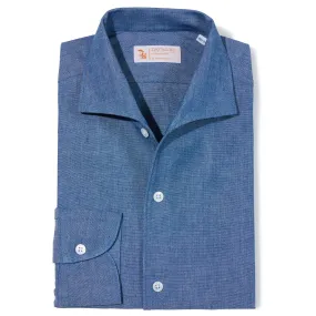 Japanese Cotton Chambray Long-sleeve Holiday Shirt