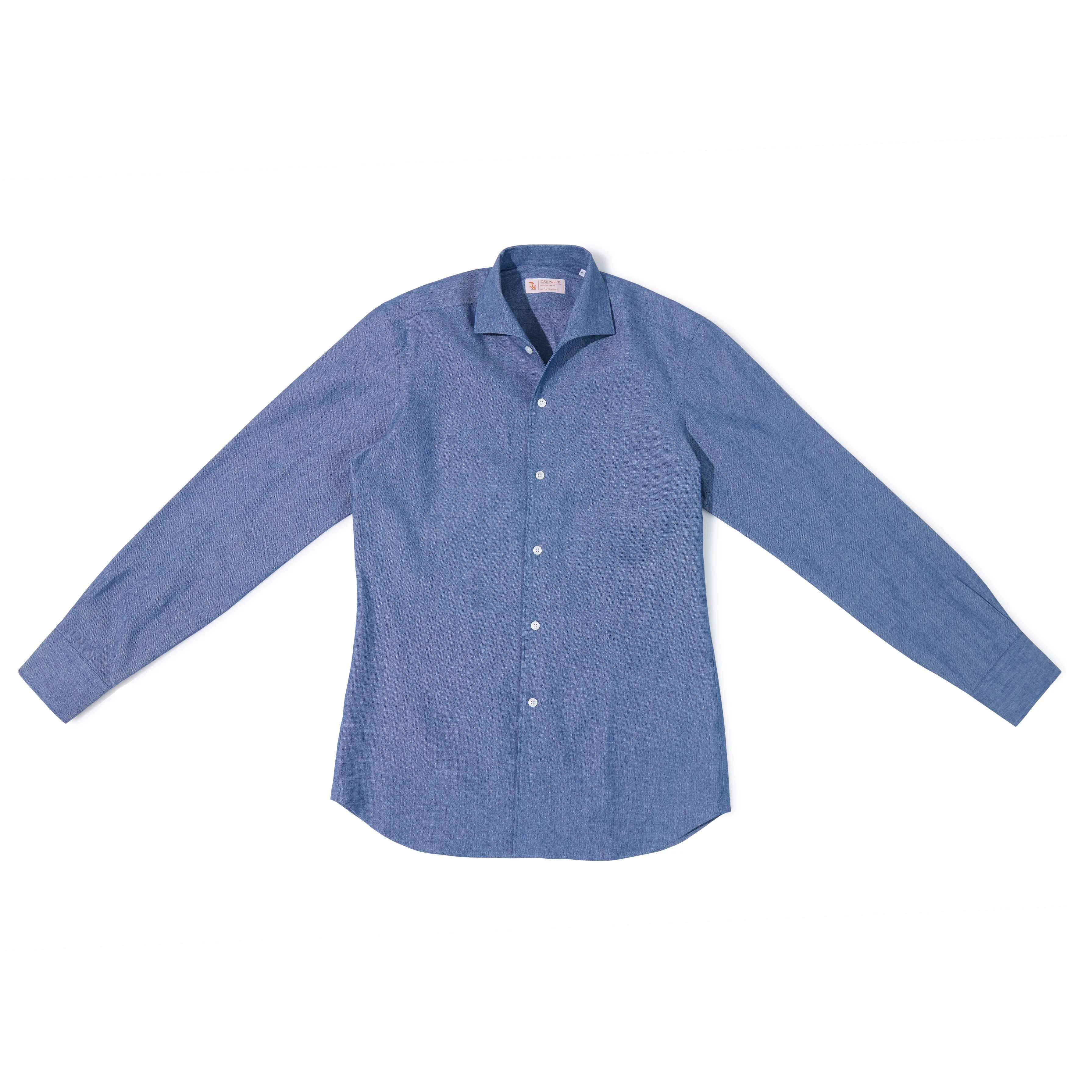 Japanese Cotton Chambray Long-sleeve Holiday Shirt