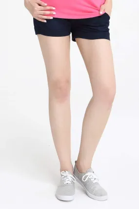 Kelly Denim Super Stretch Hot Matenity Shorts