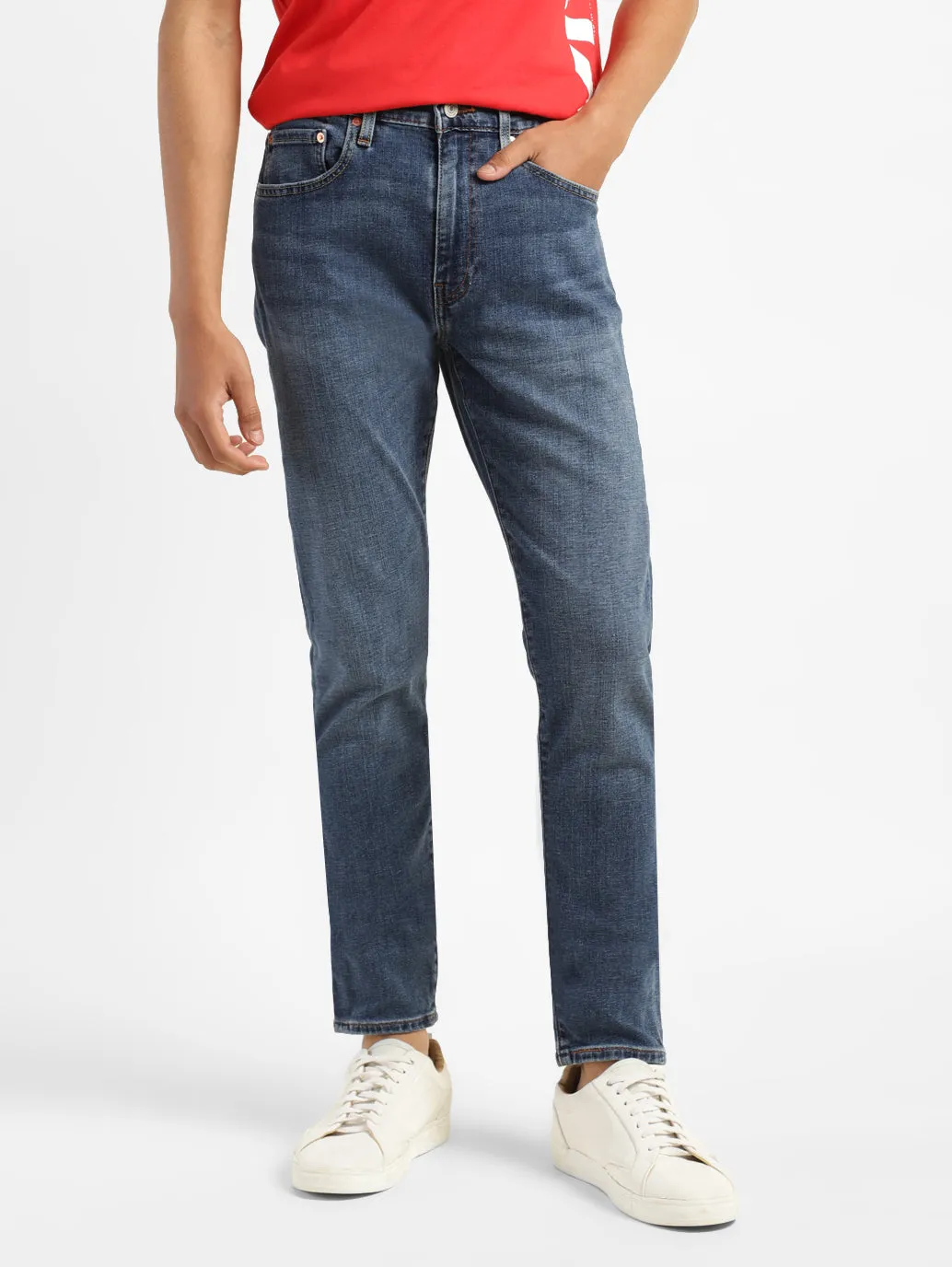 Men's 512 Mid Indigo Slim Tapered Fit Jeans