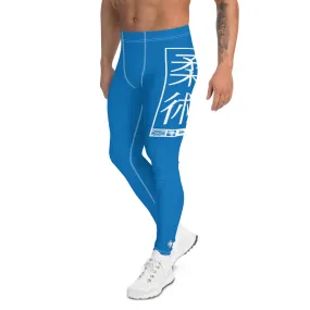 Men's Athletic Workout Leggings For Jiu Jitsu 004 - Azul