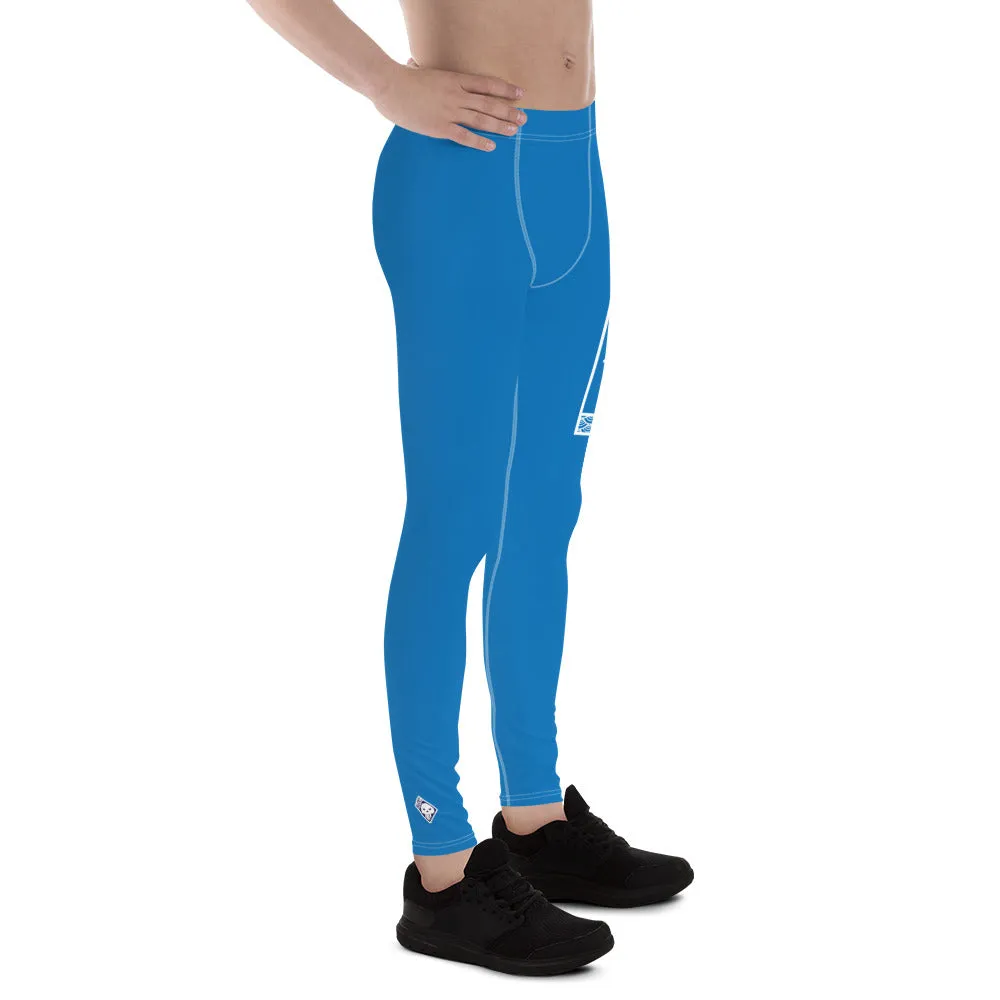 Men's Athletic Workout Leggings For Jiu Jitsu 004 - Azul