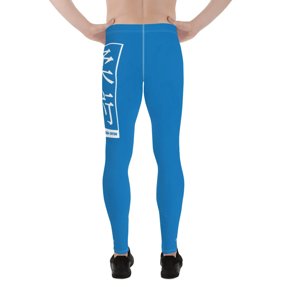 Men's Athletic Workout Leggings For Jiu Jitsu 004 - Azul