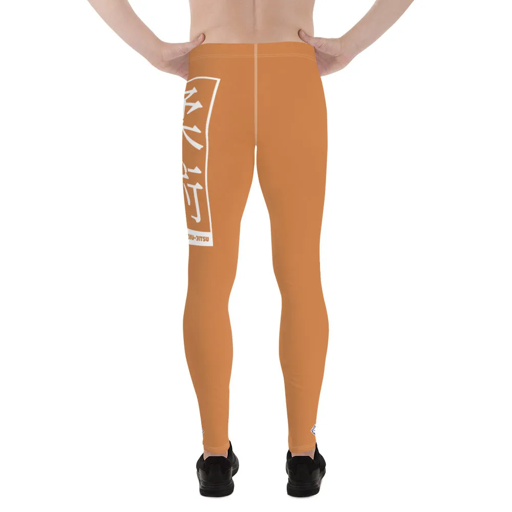 Men's Athletic Workout Leggings For Jiu Jitsu 007 - Raw Sienna