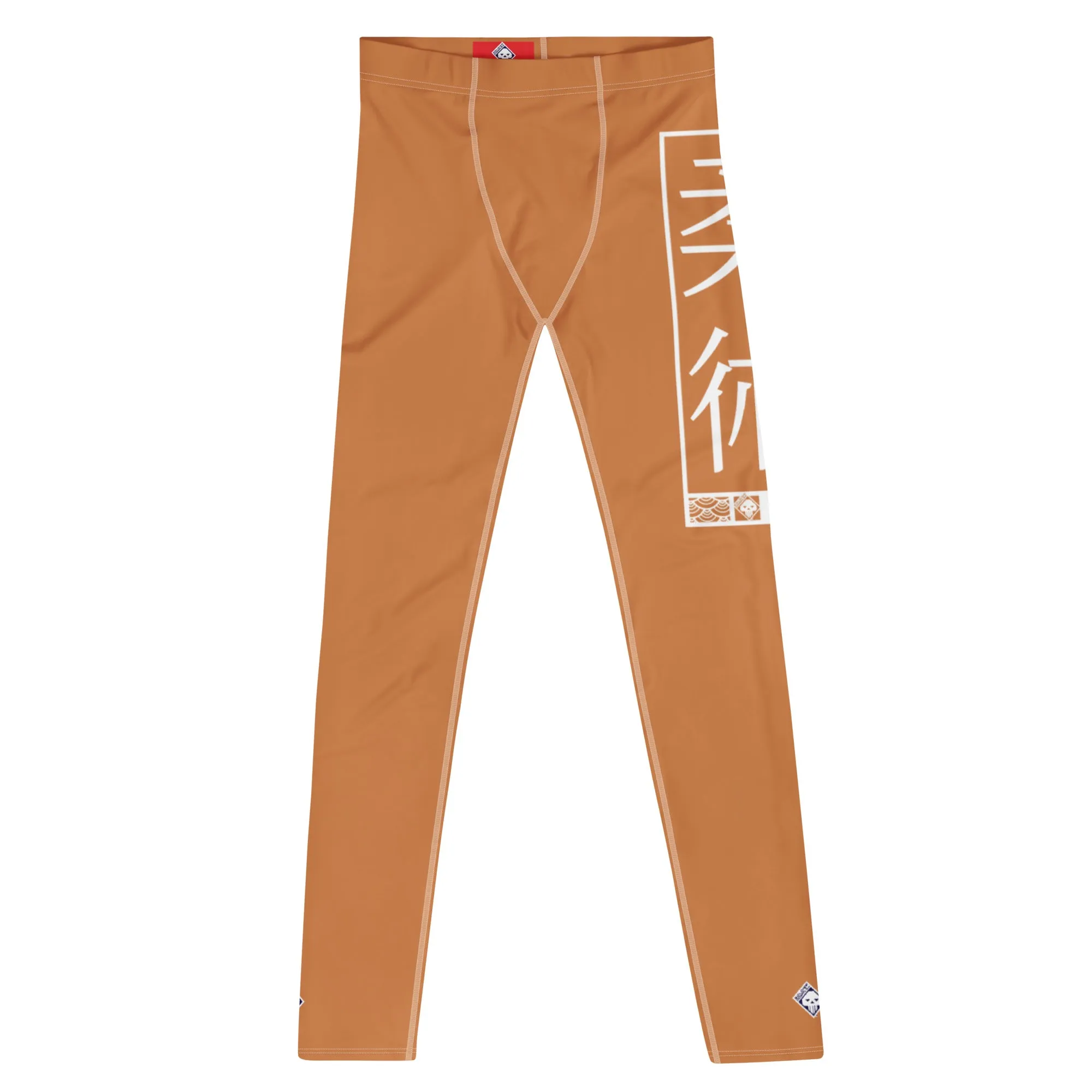 Men's Athletic Workout Leggings For Jiu Jitsu 007 - Raw Sienna