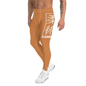 Men's Athletic Workout Leggings For Jiu Jitsu 007 - Raw Sienna