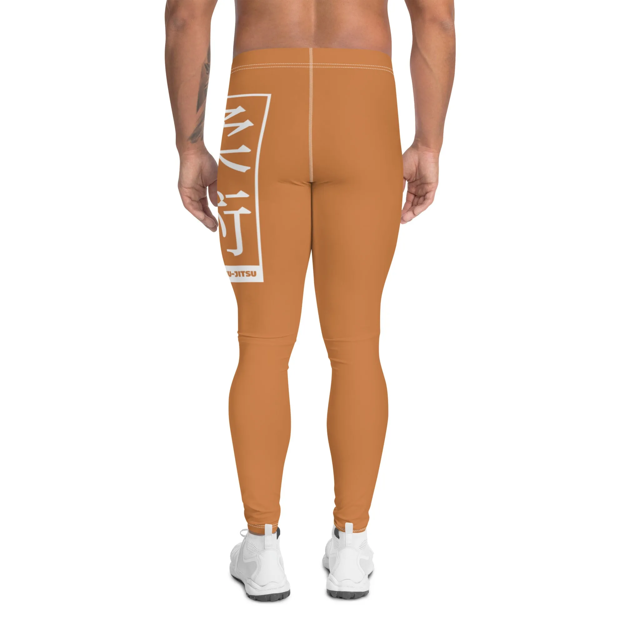 Men's Athletic Workout Leggings For Jiu Jitsu 007 - Raw Sienna