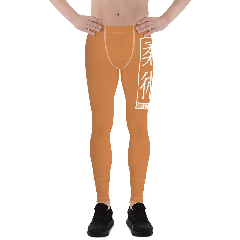 Men's Athletic Workout Leggings For Jiu Jitsu 007 - Raw Sienna