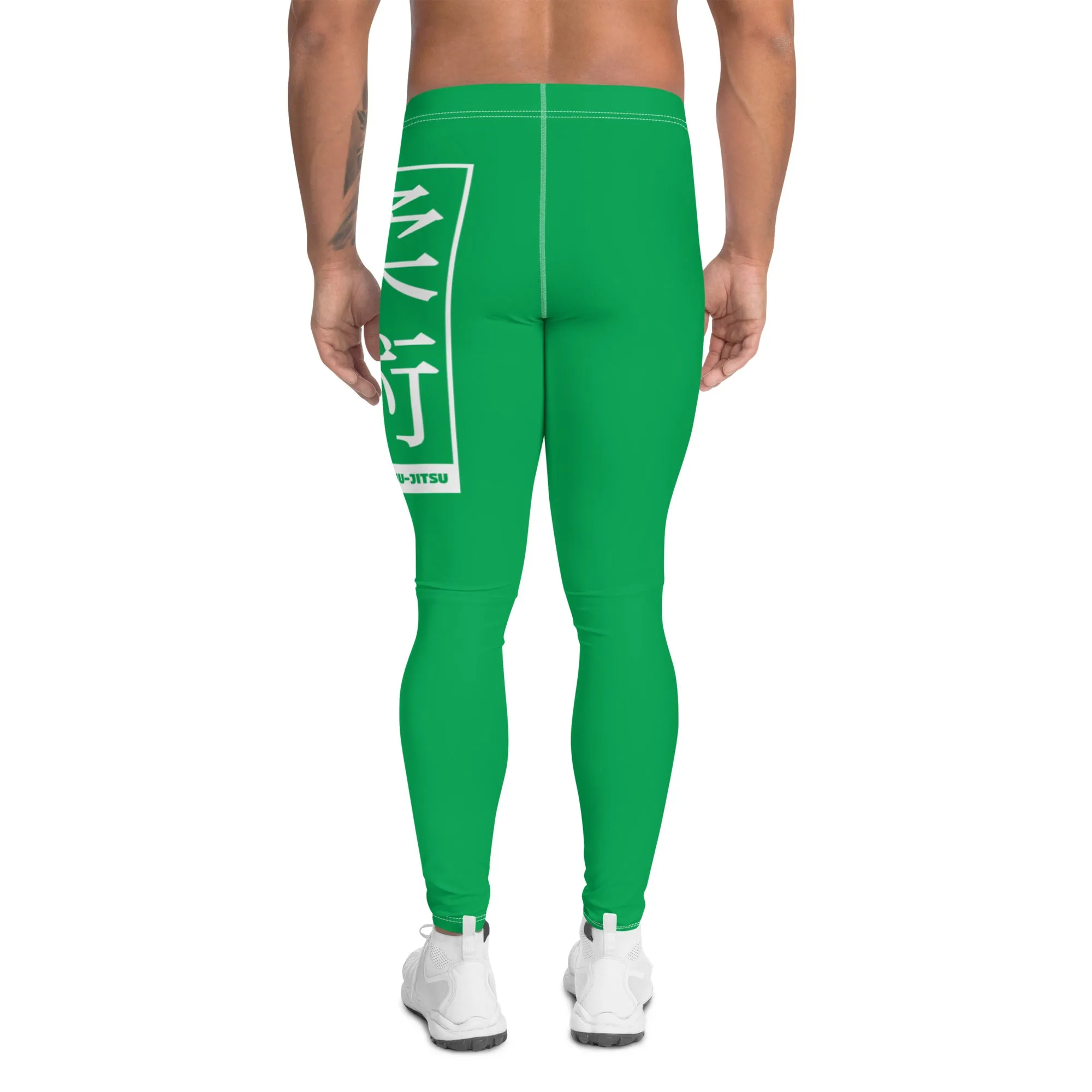 Men's Athletic Workout Leggings For Jiu Jitsu 009 - Jade