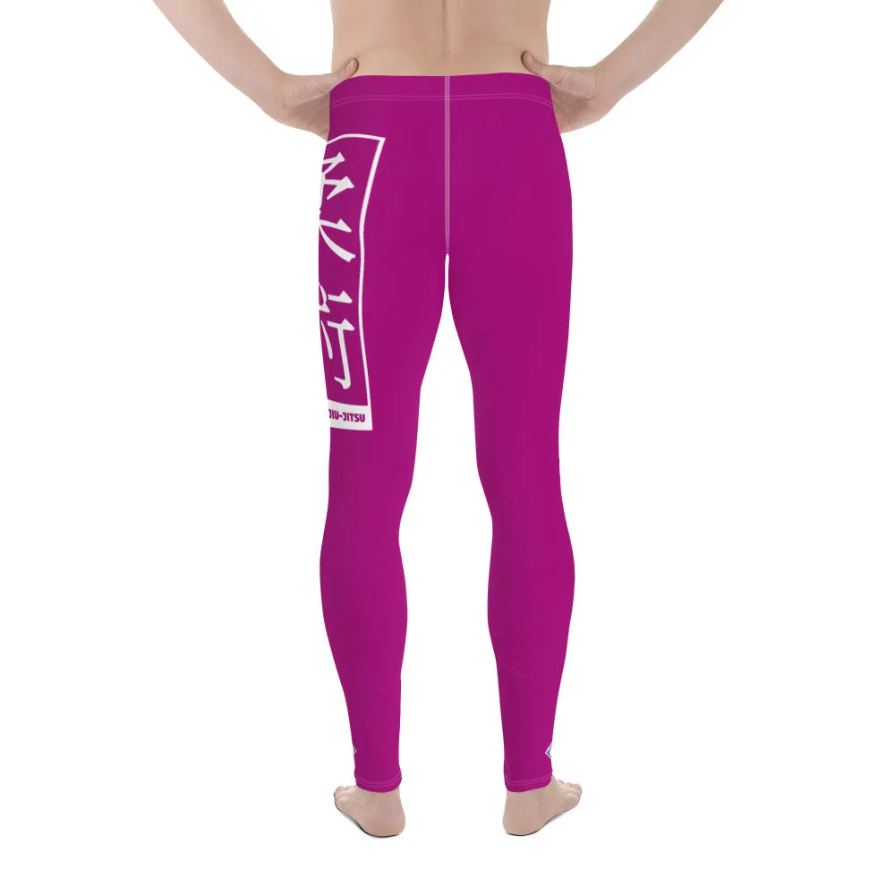 Men's Athletic Workout Leggings For Jiu Jitsu 014 - Vivid Purple