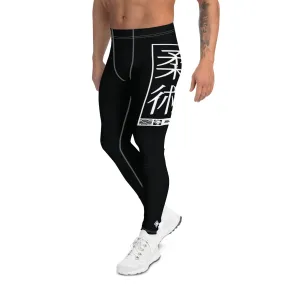 Men's Athletic Workout Leggings For Jiu Jitsu 015 - Noir