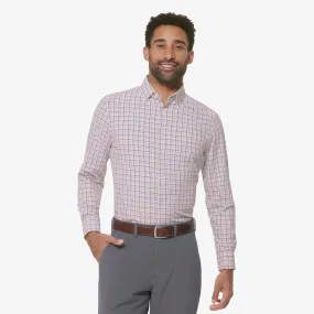 Men's Mizzen   Main | Leeward Trim Long Sleeve | White Multi Plaid