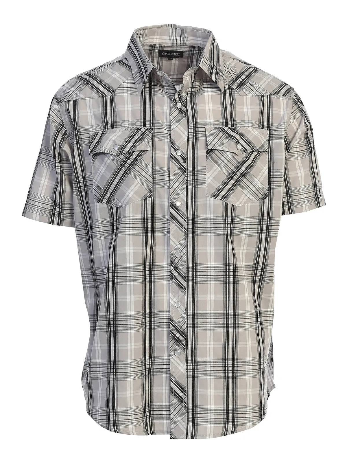 Men's Plaid Western Shirt, L