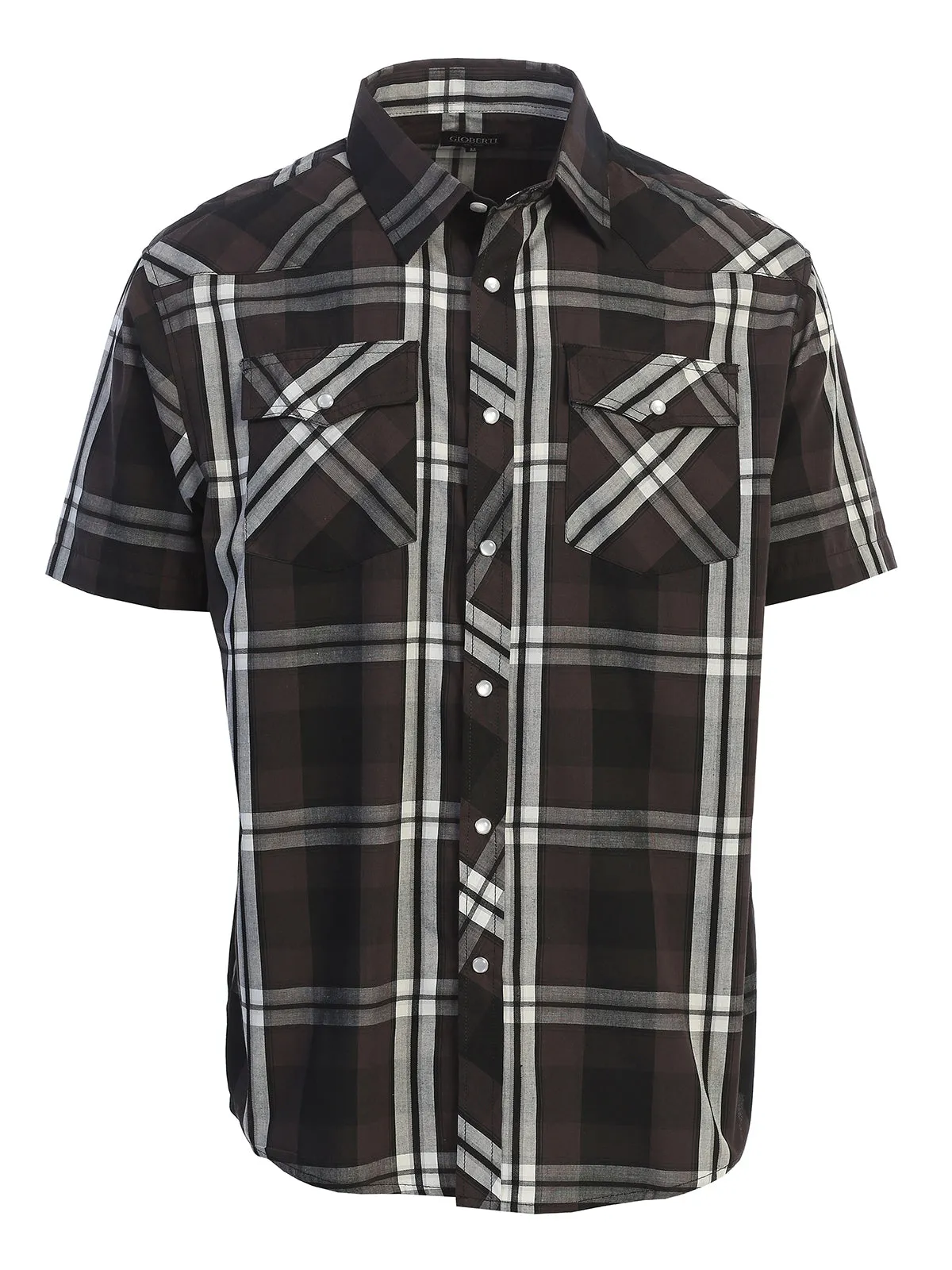 Men's Plaid Western Shirt, L