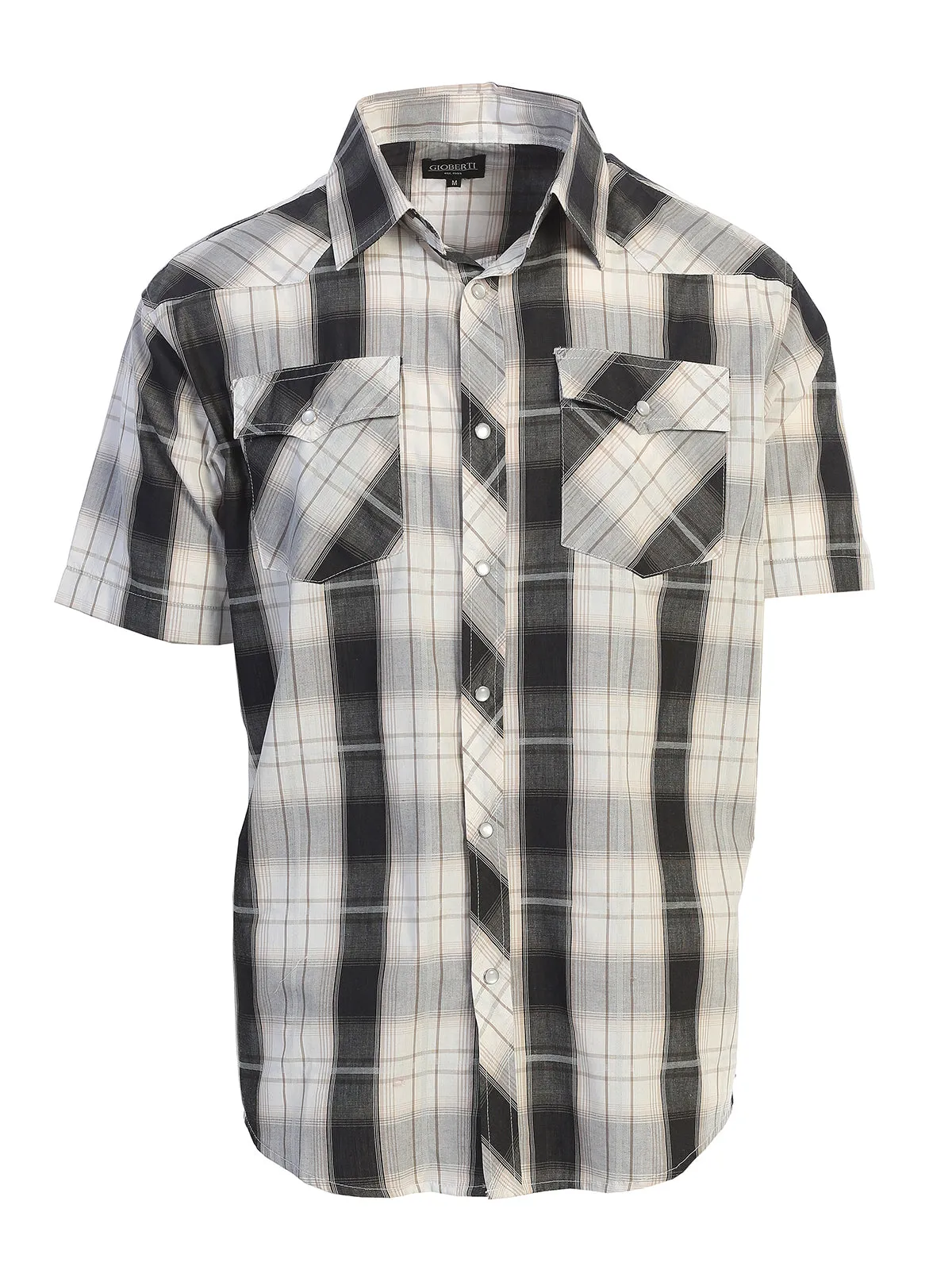 Men's Plaid Western Shirt, L