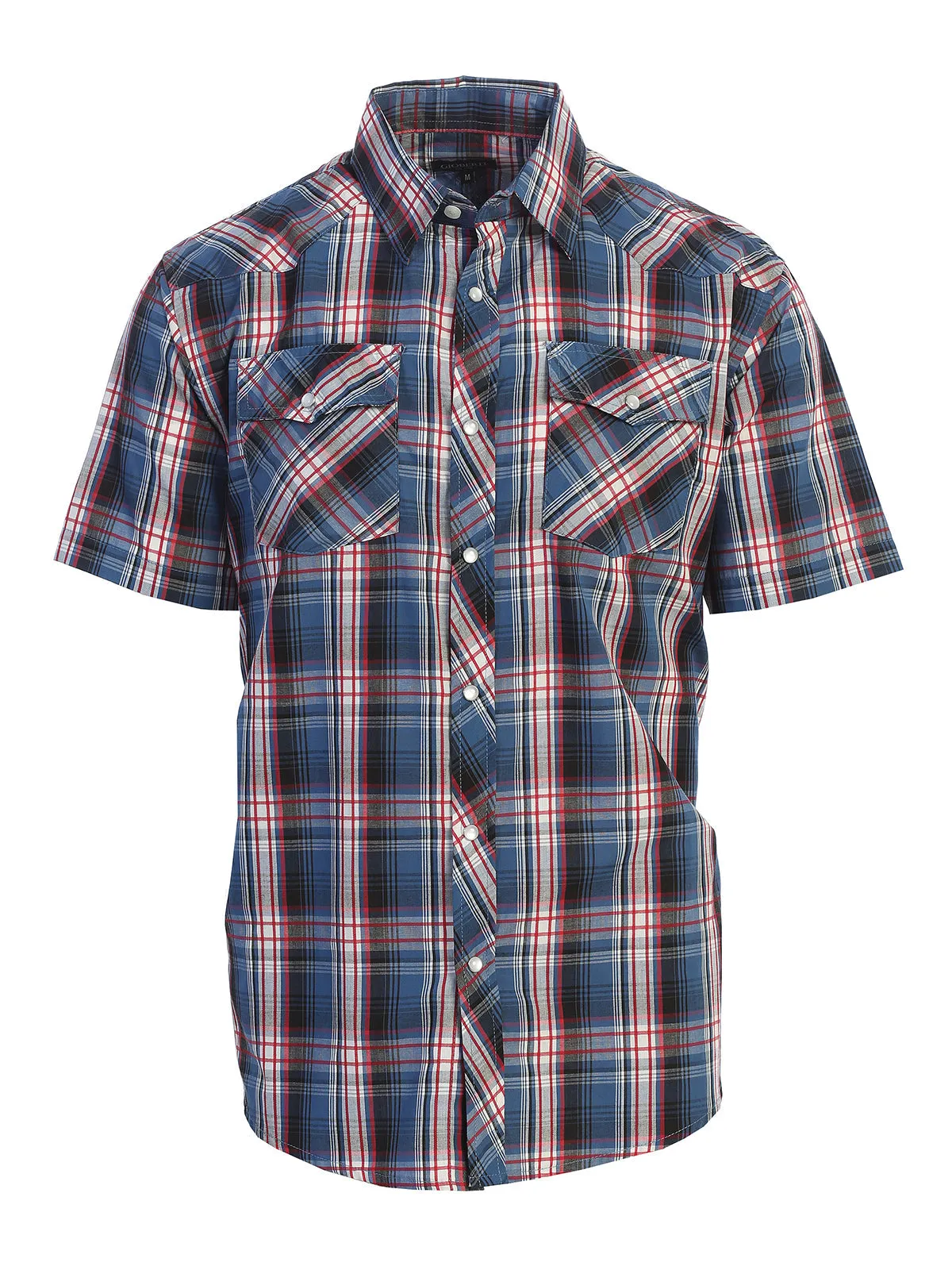 Men's Plaid Western Shirt, L