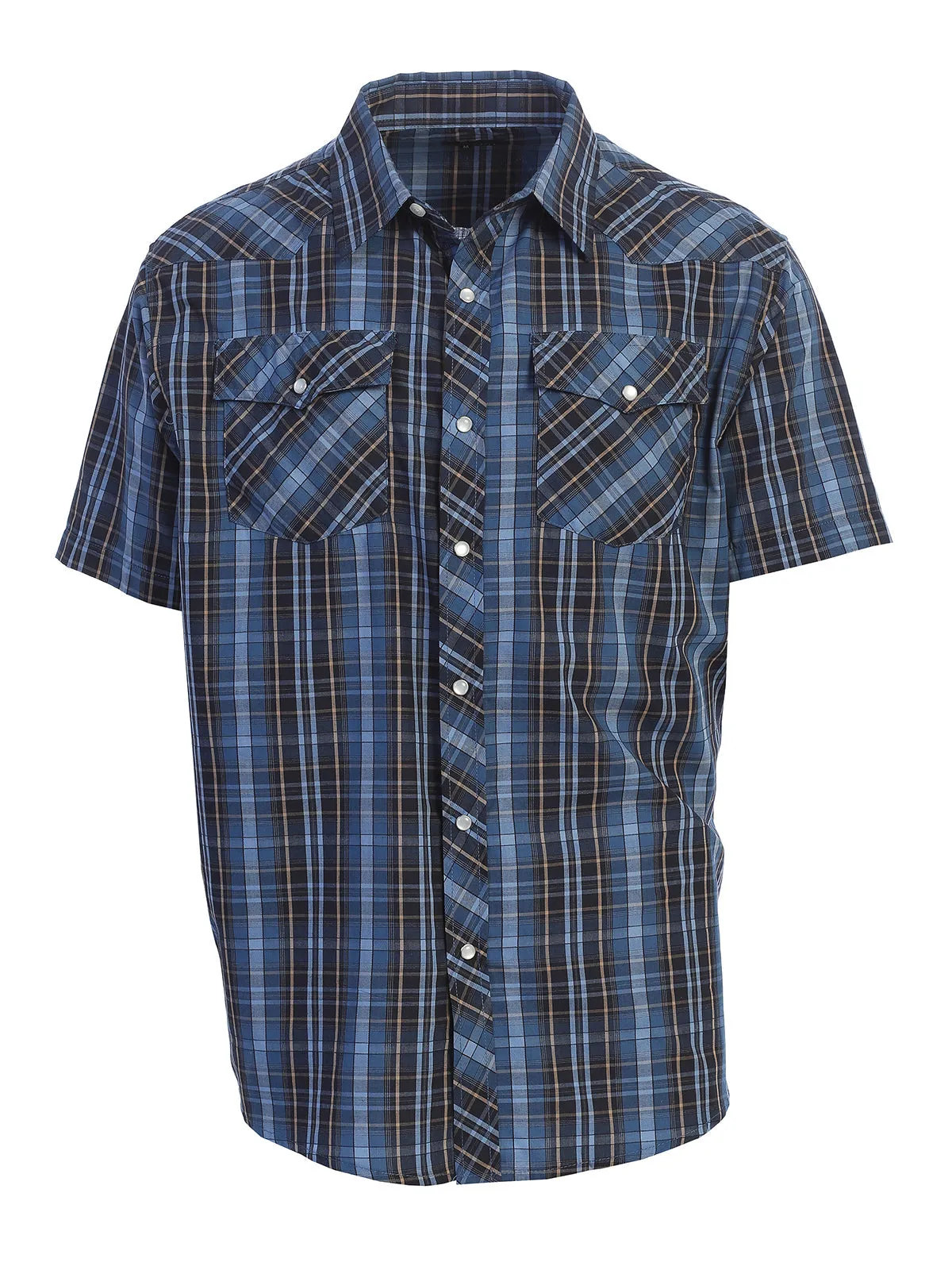 Men's Plaid Western Shirt, L