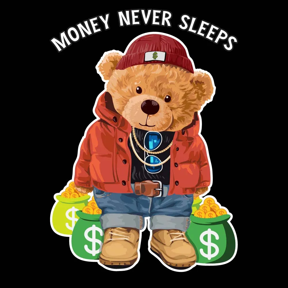 Money Never Sleeps Care Bear T-Shirt