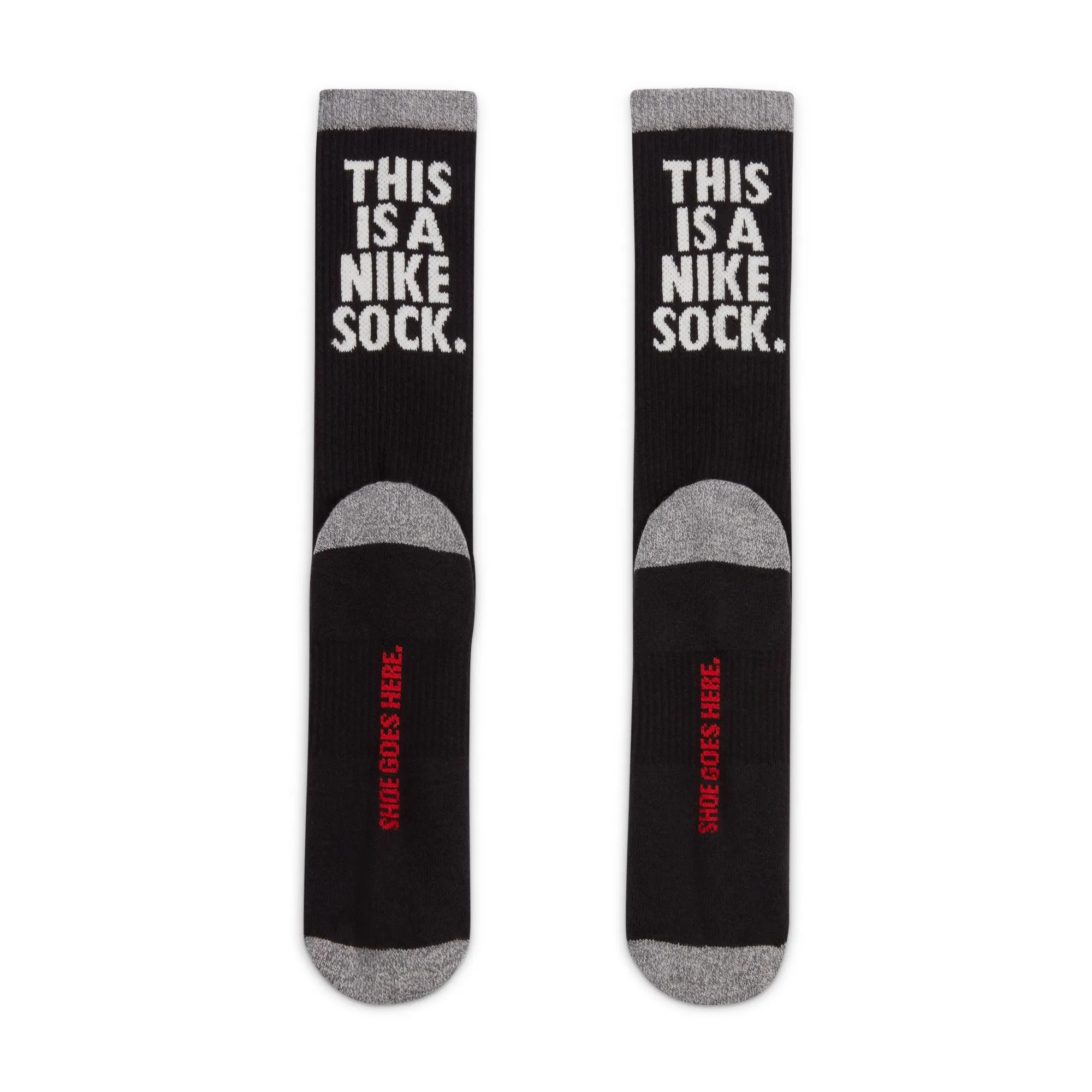 Nike Everyday Plus Cushioned Crew Socks (Black/University Red/Sail)