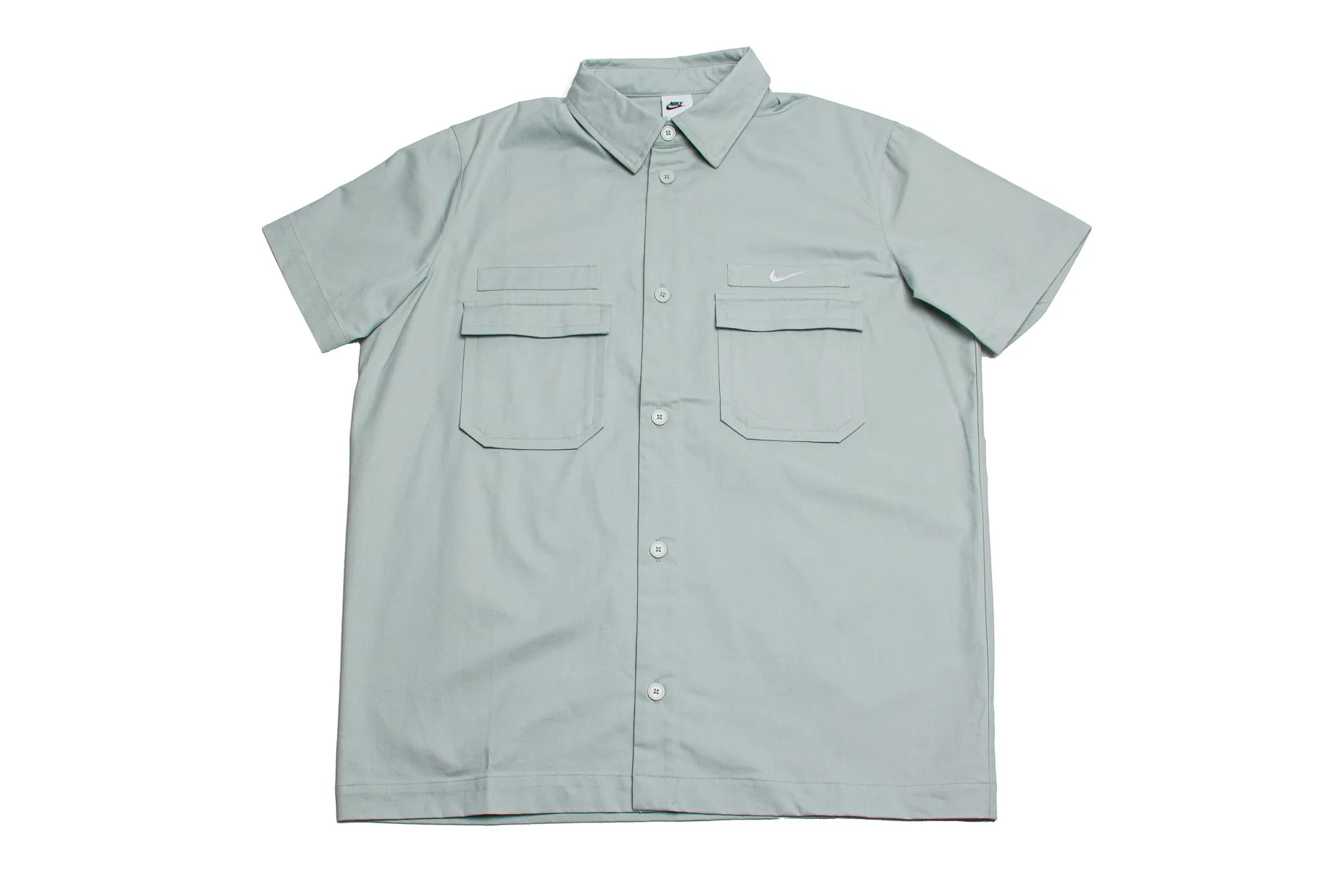 Nike Life Button Down Shirt "Light Silver"