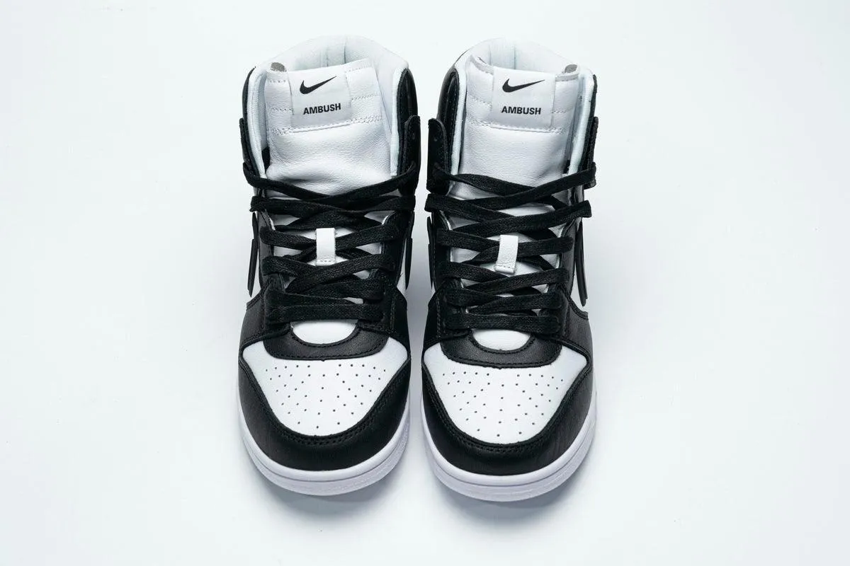 NIKE SB DUNK HIGH x AMBUSH " BLACK WHITE "