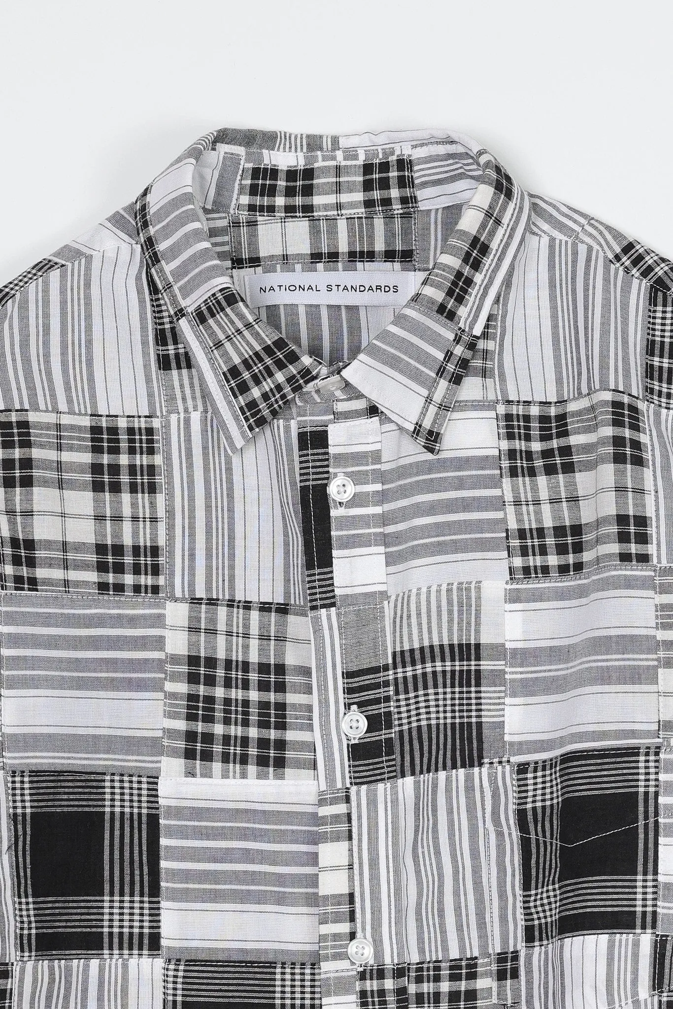 NS1190-97 Japanese Patchwork Plaid in Black and White