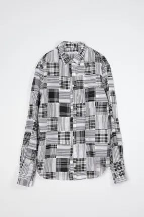 NS1190-97 Japanese Patchwork Plaid in Black and White